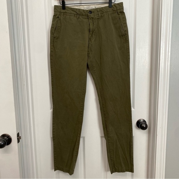 H&M LOGG Slim Fit Olive Green Pants Size Waist 31 - Picture 1 of 14